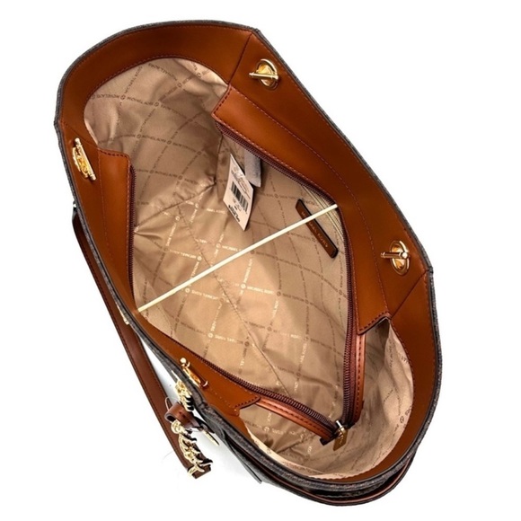 Michael Kors Large Jet Set Travel Chain Shoulder Bag & Continental Wallet - Picture 8 of 15